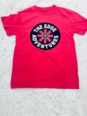 Ouray Men’s Red The Edge Adventures' Short Sleeve Graphic Tee